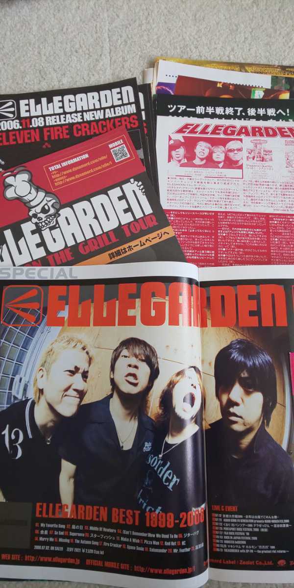 ELLEGARDEN エルレガーデン 40枚以上 切り抜き フライヤー チラシ