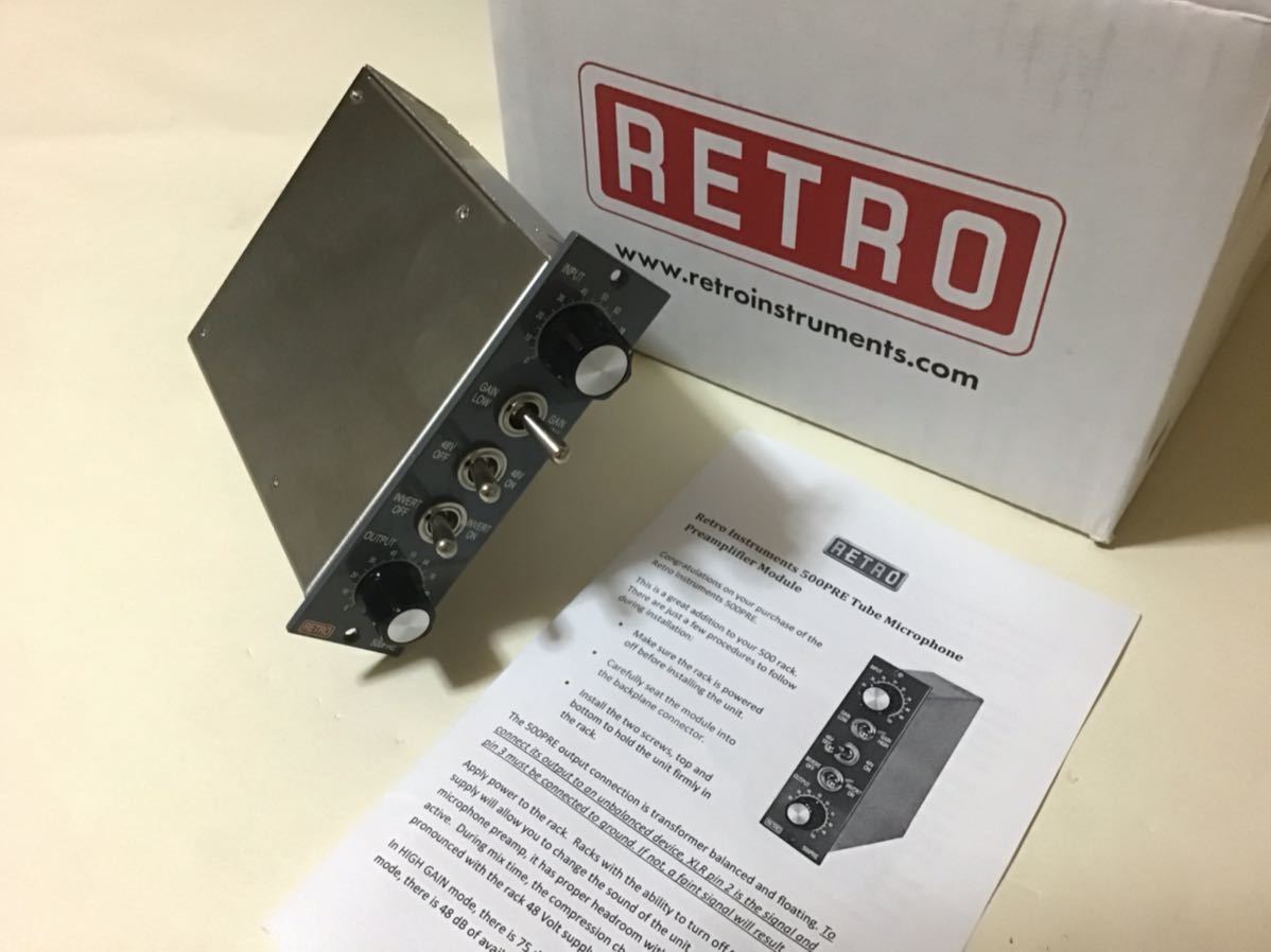 【美品/レア】Retro Instruments 500PRE プリアンプ Retro Instruments: 500PRE
