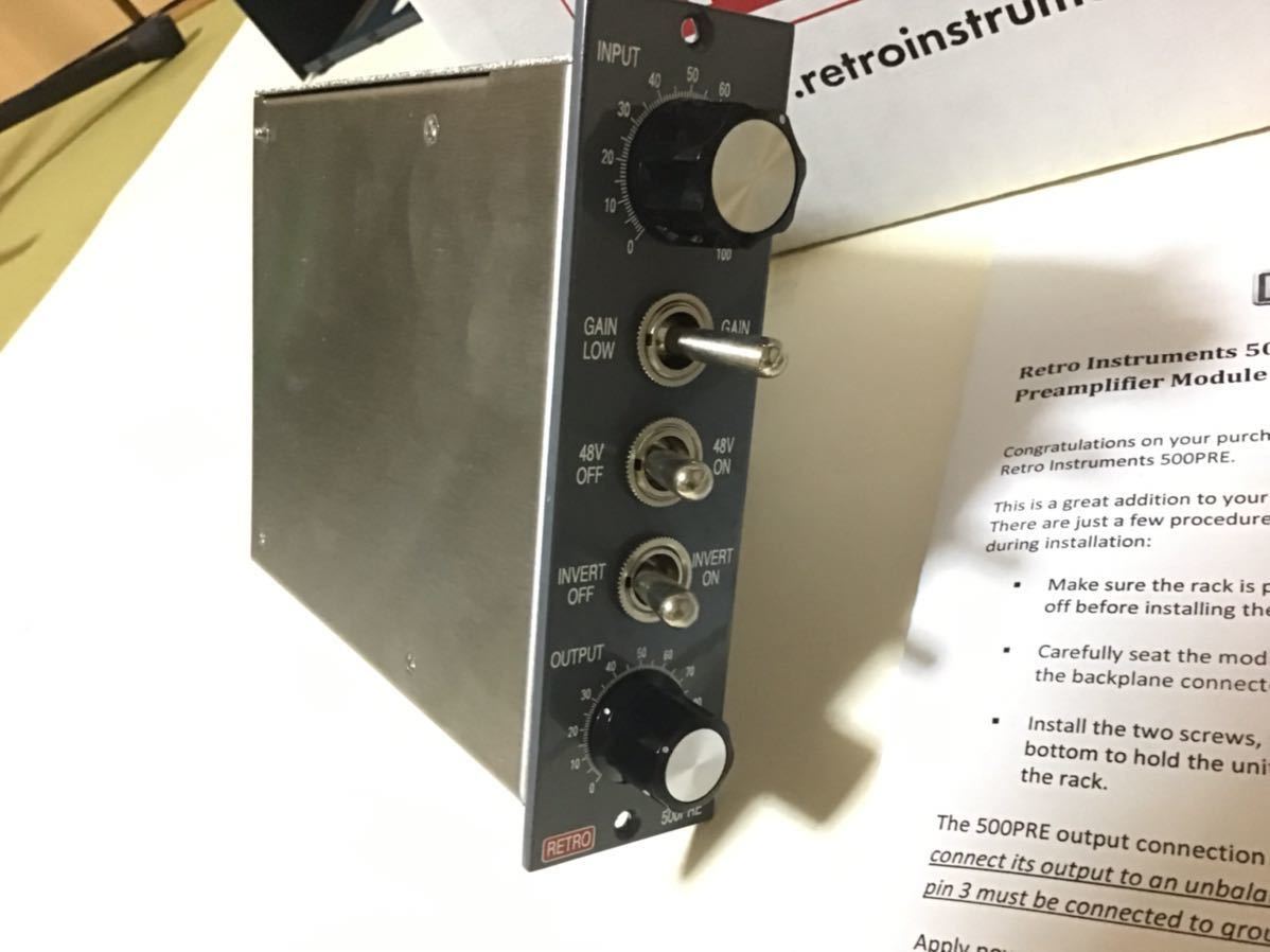 Retro instruments 500pre 真空管マイクプリ API500（Retro