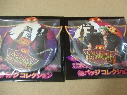 新品】東京ワンピースタワー限定 ゾロ・ブルック 缶バッジコレクション