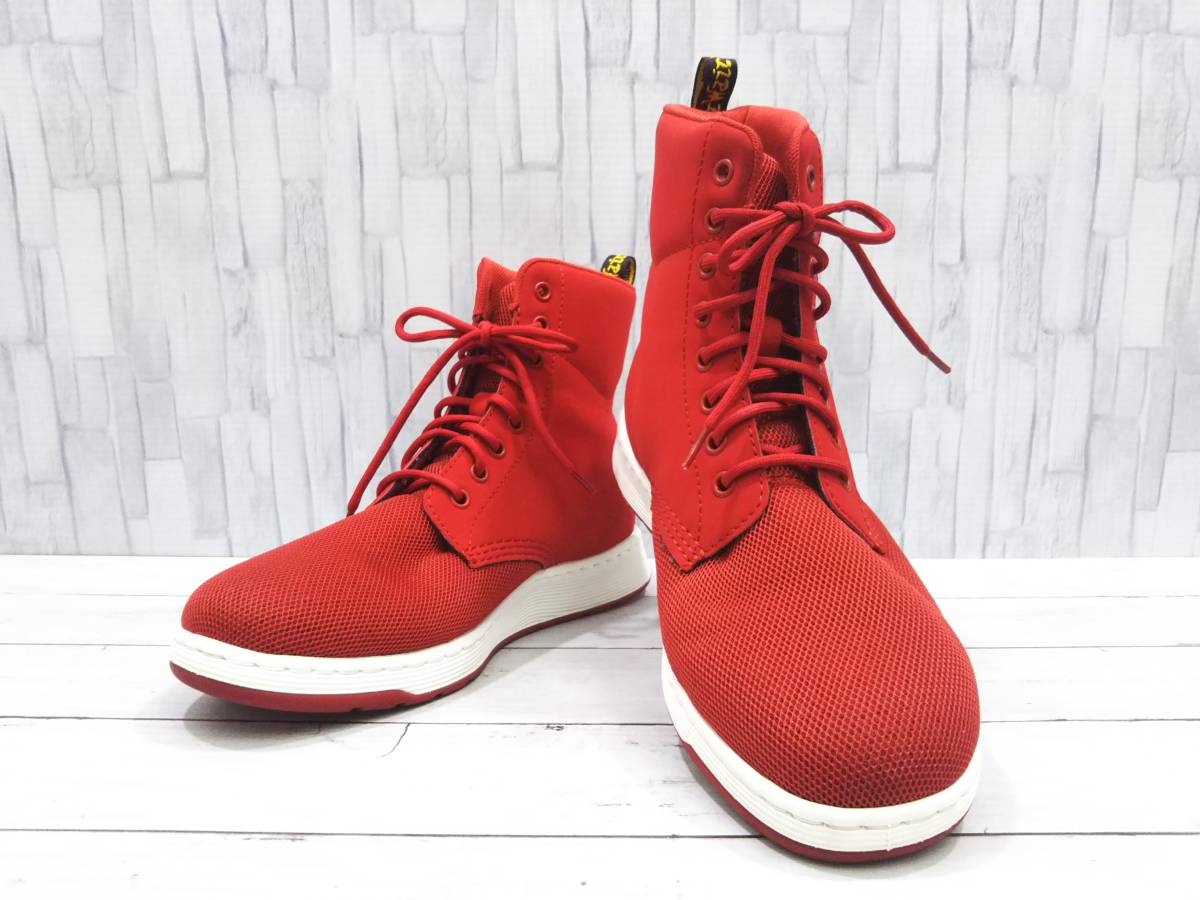 Dr Martens ドクターマーチン スニーカー Rigal Mhboots ハイカット ヌバックレザー サイズ Uk9 レッド 通年 店舗受取可 の落札情報詳細 ヤフオク落札価格情報 オークフリー スマートフォン版