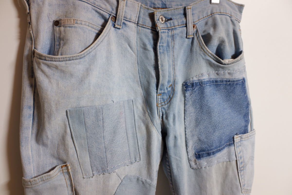 ビンテージ リーバイス リー パッチワーク デニムパンツ アーティザナル リメイク ハンドメイド 古着 Levi S Lee の落札情報詳細 ヤフオク落札価格情報 オークフリー スマートフォン版