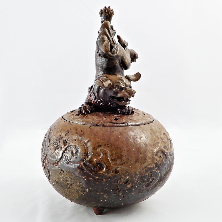 備前焼 獅子香炉 柴岡一海 【公式通販】