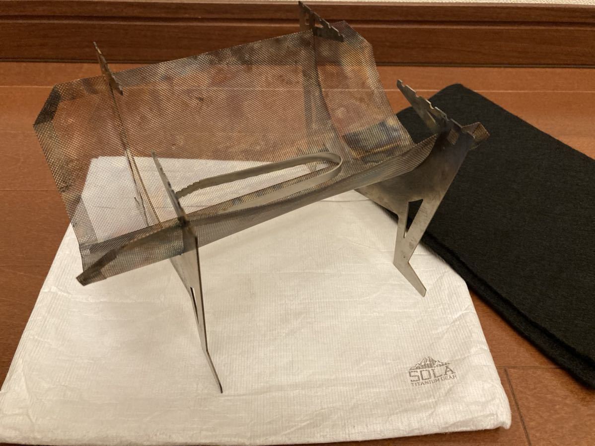中古☆SOLA TITANIUM GEAR☆SuperNaturestove#1☆焚火台