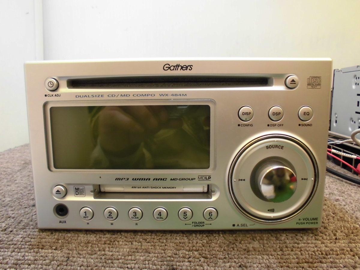 ☆ ホンダ純正 2DIN オーディオ Gathers KENWOOD製 WX-484M CD/MD