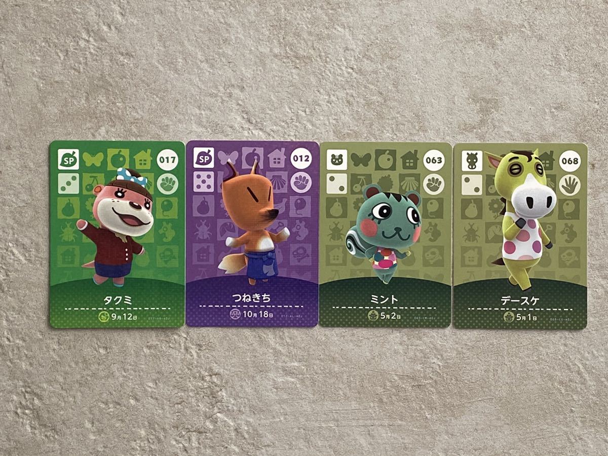 どうぶつの森 amiiboカード 第1弾 【012】 つねきち 堅苦し SP