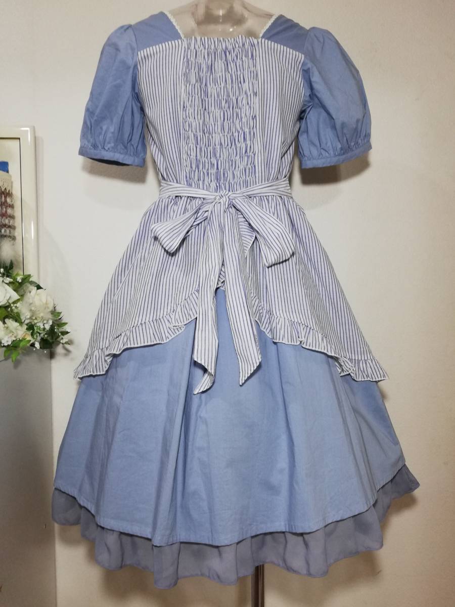 Axes Femme アクシーズファム アリス風 ワンピース エプロン風 ボーダー ワンピース Mサイズ の落札情報詳細 ヤフオク落札価格情報 オークフリー スマートフォン版