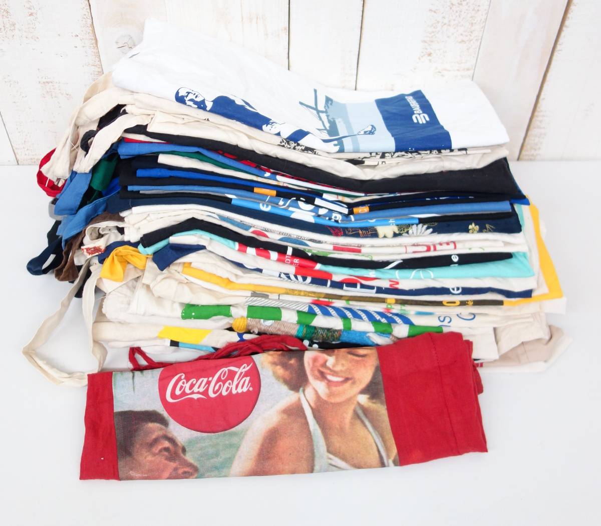 エコバッグMIX② (A5~B4)×50枚set ヨーロッパ雑貨 US雑貨 ヴィンテージエコ