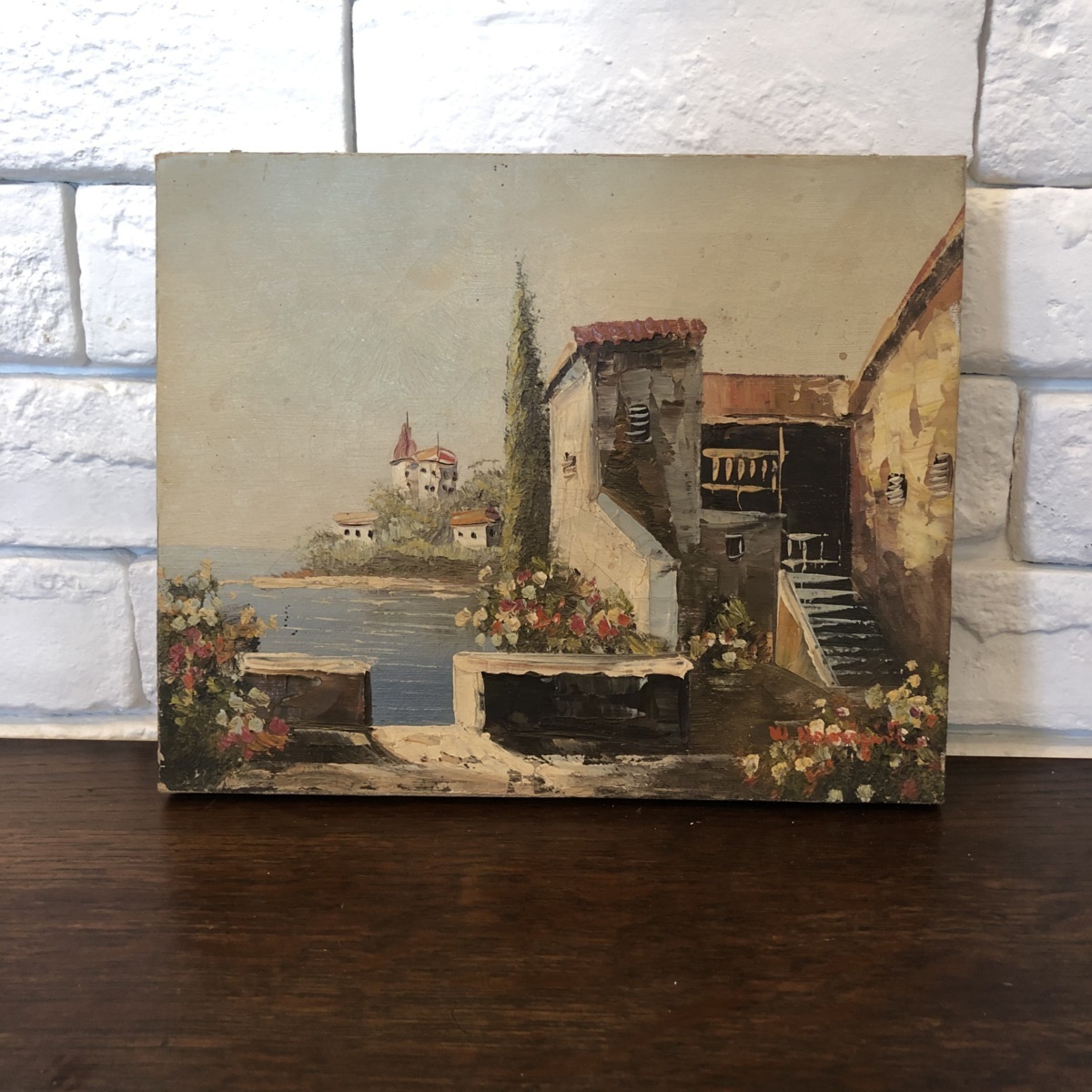 2742 ヨーロッパ買付け アンティーク 絵画 油絵 キャンバス パネル モダン インテリア 風景画 オブジェ 高さ26cm 幅21cm 奥行き1 5cm b の落札情報詳細 ヤフオク落札価格情報 オークフリー スマートフォン版