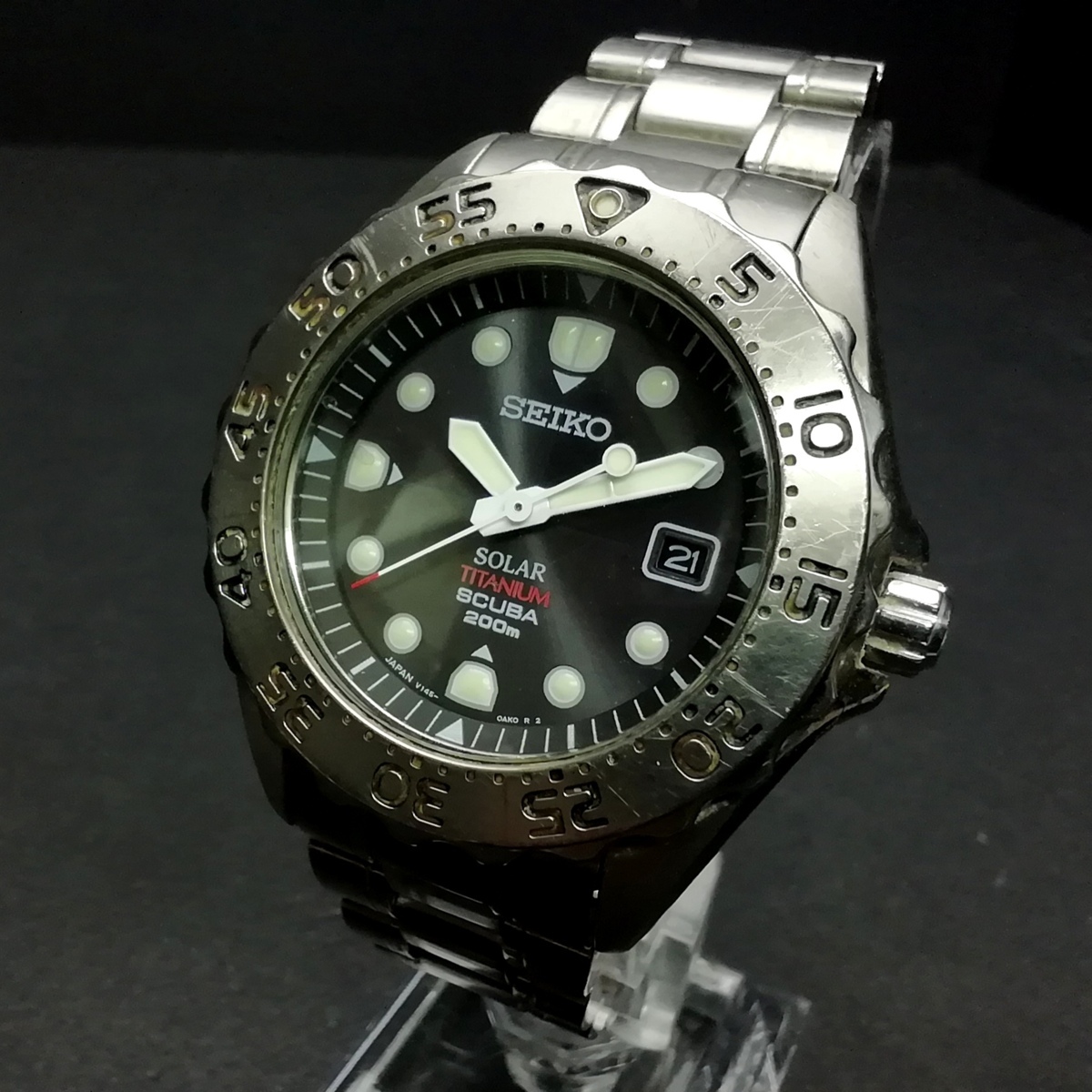 SEIKO SCUBA セイコー スキューバ ソーラー チタニウム ダイバーズ