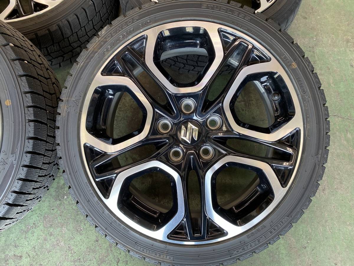 スイフトスポーツ Zc33s 純正ホイール 19製造スタッドレス ダンロップ Wintermaxx Wm02 195 45r17 4本セット の落札情報詳細 ヤフオク落札価格情報 オークフリー スマートフォン版