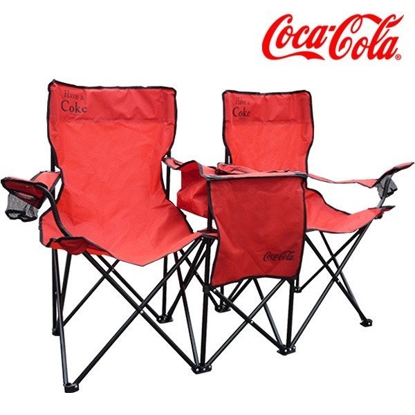 新品】アウトドアチェア 2人掛け コカ・コーラ Coca Cola ダブルシート