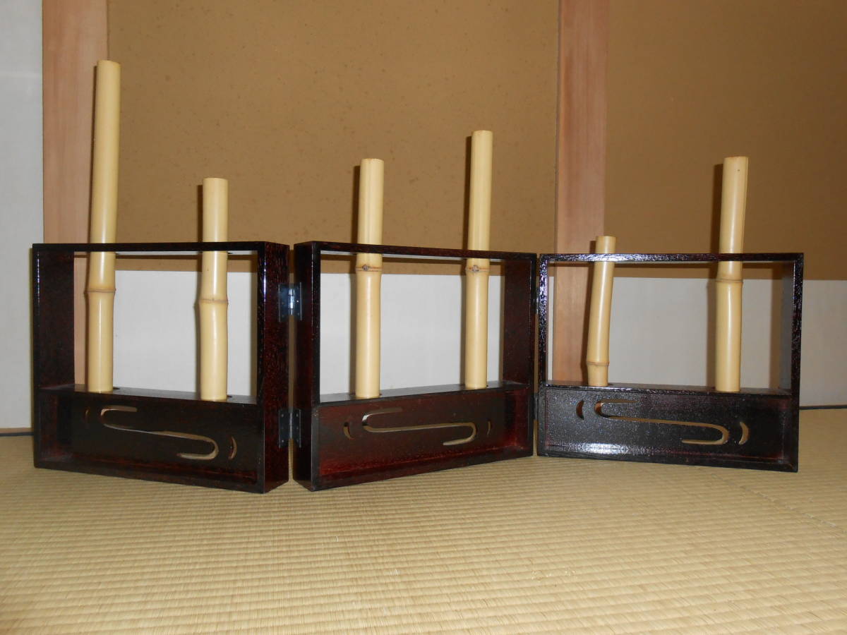 茶道具 花屏風 風炉先屏風 結界 木製 竹工芸 インテリアとして四季折々