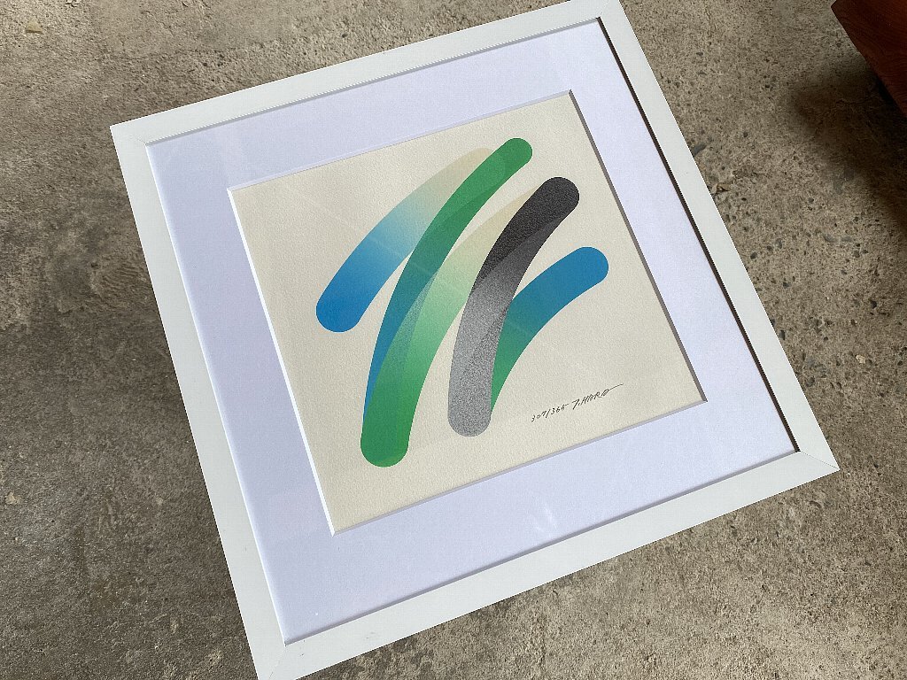 真作□リトグラフ□原健□『STROKESー86』□人気作家・現代アート