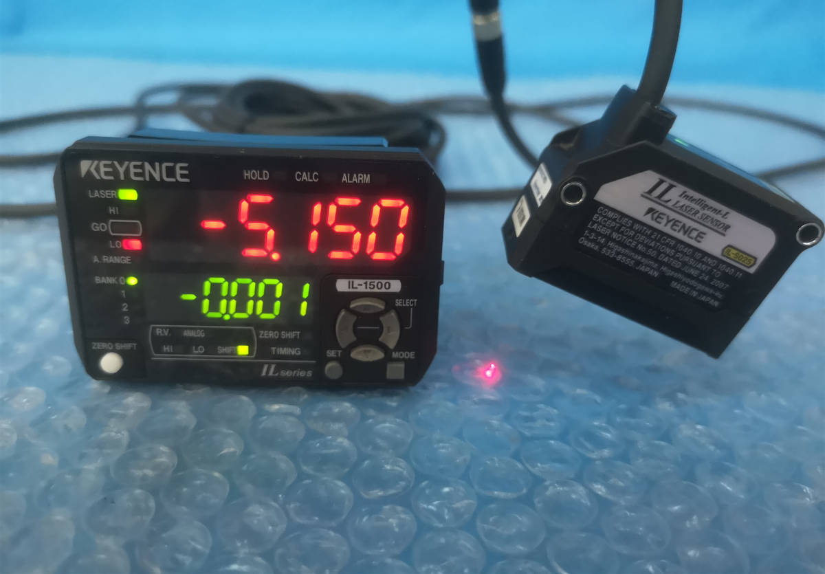 CK2770] 中古 KEYENCE キーエンス IL-1500 IL-S025 セット 現状渡し の