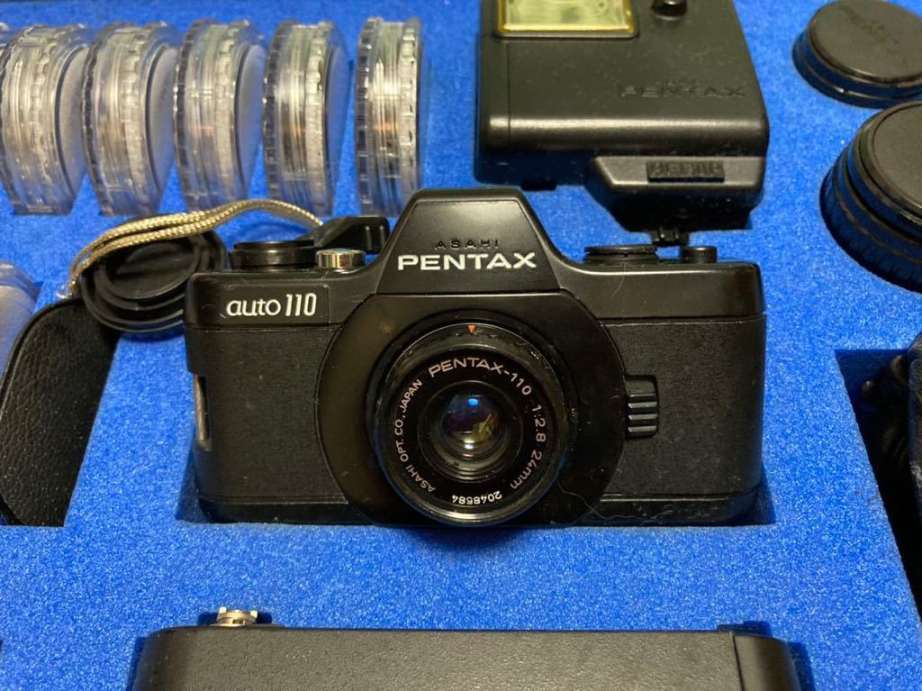 PENTAX Auto 110 フィルムカメラ レンズ 革製ケース付き PENTAX Auto 110 フィルムカメラ レンズ 革製ケース付き 【公式通販】