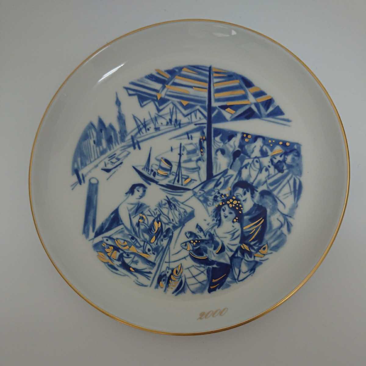マイセン Meissen H.ヴェルナーデザイン 飾り皿 2000年製 Meissen マイセン 2000年 ハインツ・ヴェルナーデザイン イヤー