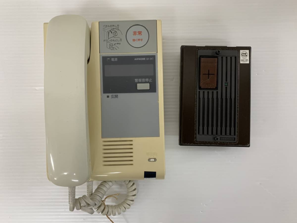 アイホン ドアホン QE-NK+QH-3KTセット ジャンク品の落札情報詳細 