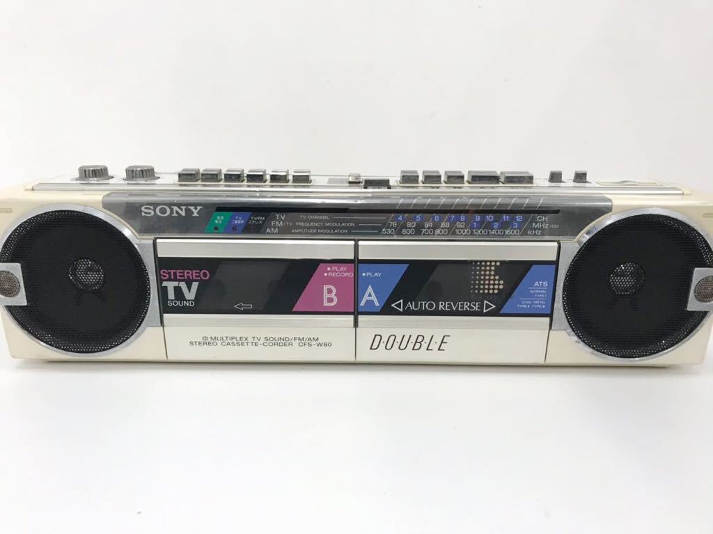 ソニーラジオ白 SONY ソニー CDラジカセ CDラジオカセットコーダー CFD