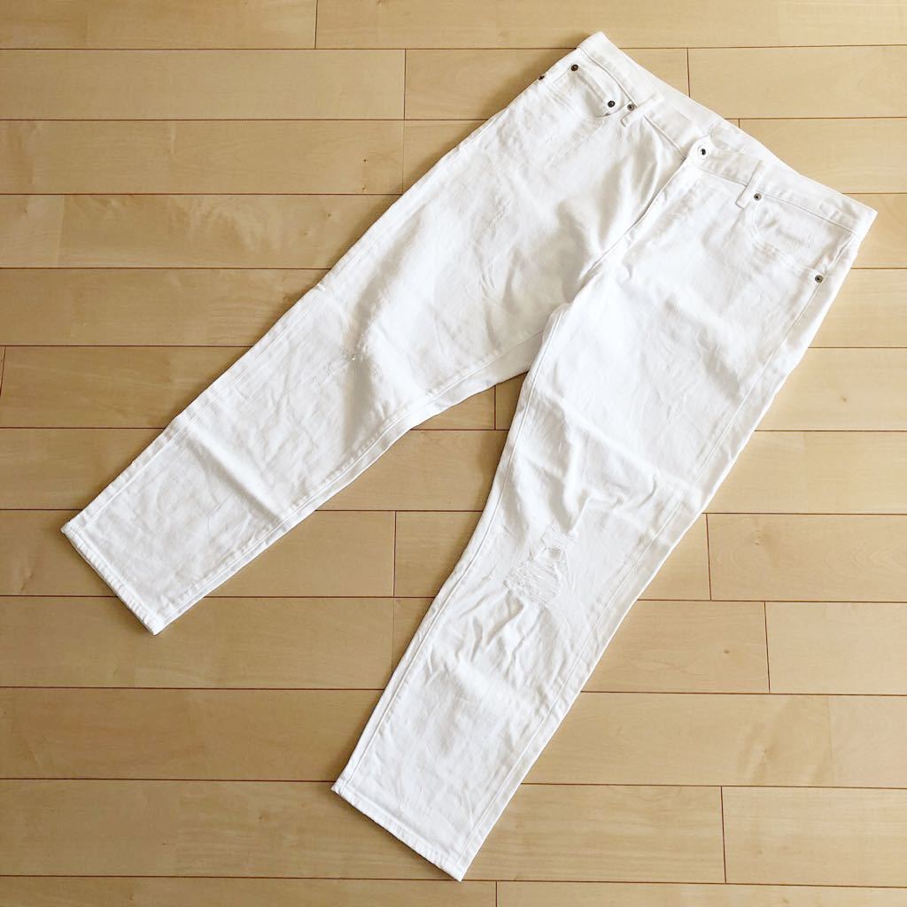 ユニクロ Uniqlo スリムボーイフレンドフィットアンクルジーンズ ダメージ デニム 29 白 ホワイト パンツ レディース オフィスカジュアル の落札情報詳細 ヤフオク落札価格情報 オークフリー スマートフォン版