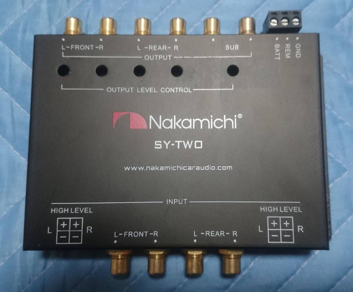 SY-TWO 入力4ch 出力6ch プリアンプ+ハイレベルRCA変換(ハイロー