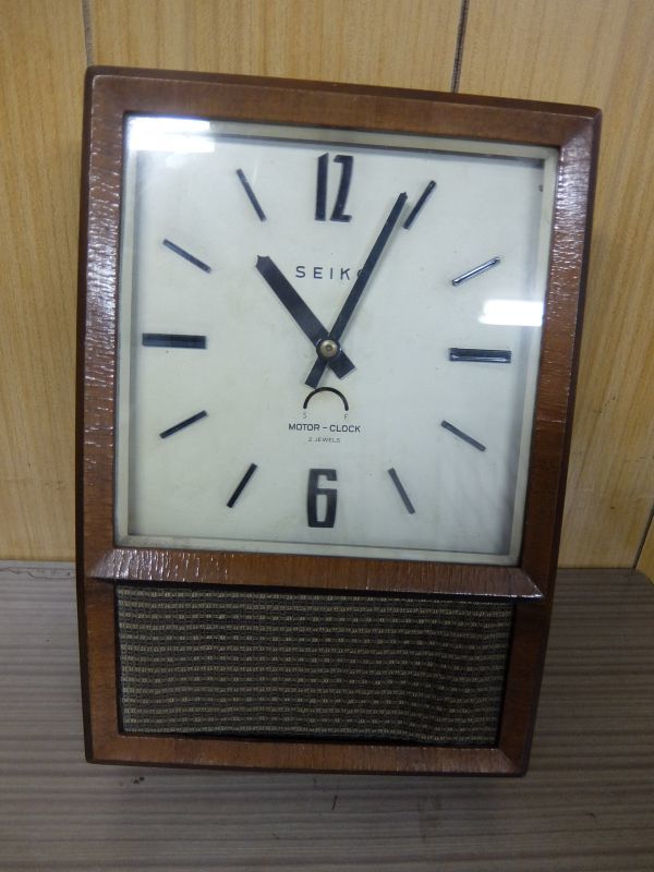 【限定価格セール！】 SEIKO 昭和40年代 モーター式柱時計 Clock Motor インテリア時計