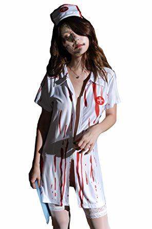 新品 新品 ハロウィン衣装 看護婦 白衣 ゾンビ 看護師 ナース服 医者 コスチューム 血まみれ お化け 仮装 大人用 女性用 レディ の落札情報詳細 ヤフオク落札価格情報 オークフリー スマートフォン版