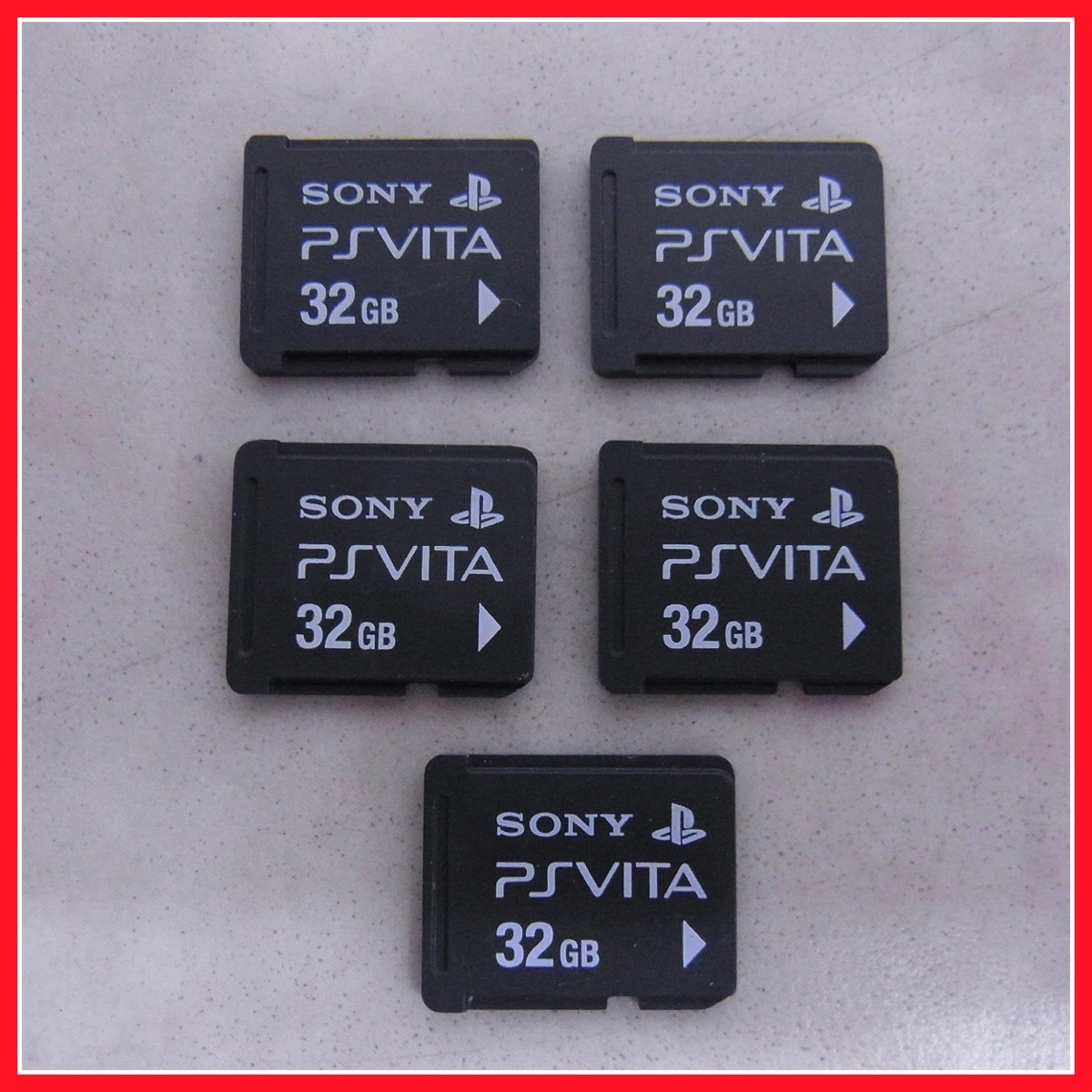 Psvita プレイステーション ヴィータ メモリーカード 32gb まとめて5枚セット 初期化済 Sony Pp の落札情報詳細 ヤフオク落札価格情報 オークフリー スマートフォン版