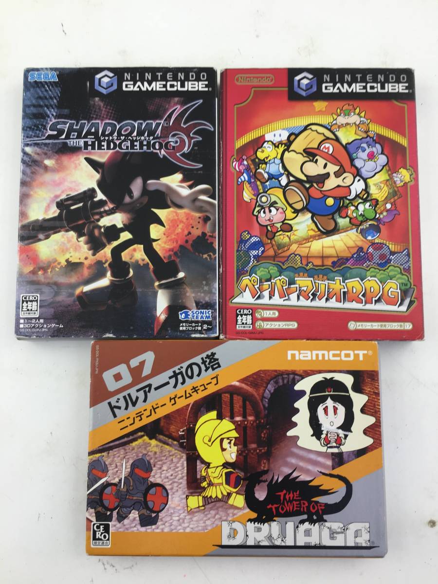 Gcソフト ゲームキューブ ソフト3点セット ペーパーマリオrpg ドルアーガの塔 Gc版 シャドウ ザ ヘッジホッグ の落札情報詳細 ヤフオク落札価格情報 オークフリー スマートフォン版