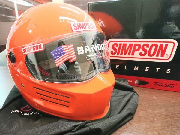 新品】1円～☆未使用 SIMPSONシンプソン バイクヘルメット フル