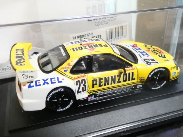 ▽エブロ 1/43 ペンズオイル ゼクセル スカイライン GT-R R34 JGTC
