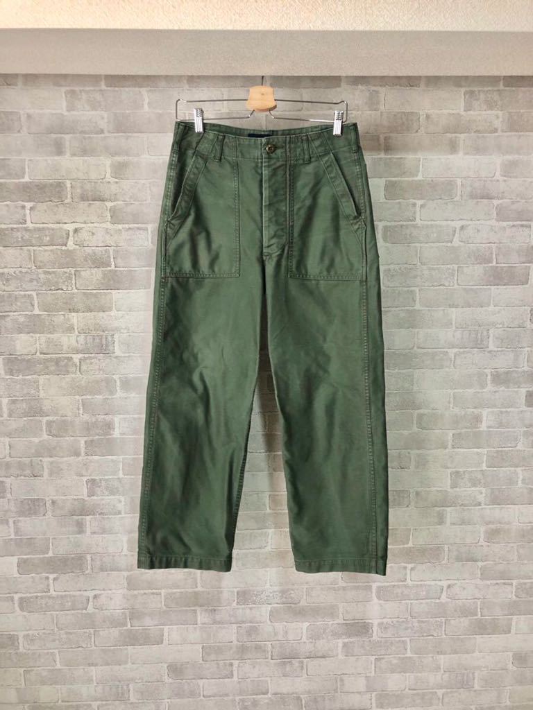定価約30,000円 DESCENDANT ワイド ベイカー パンツ S ARMY US NAVY  