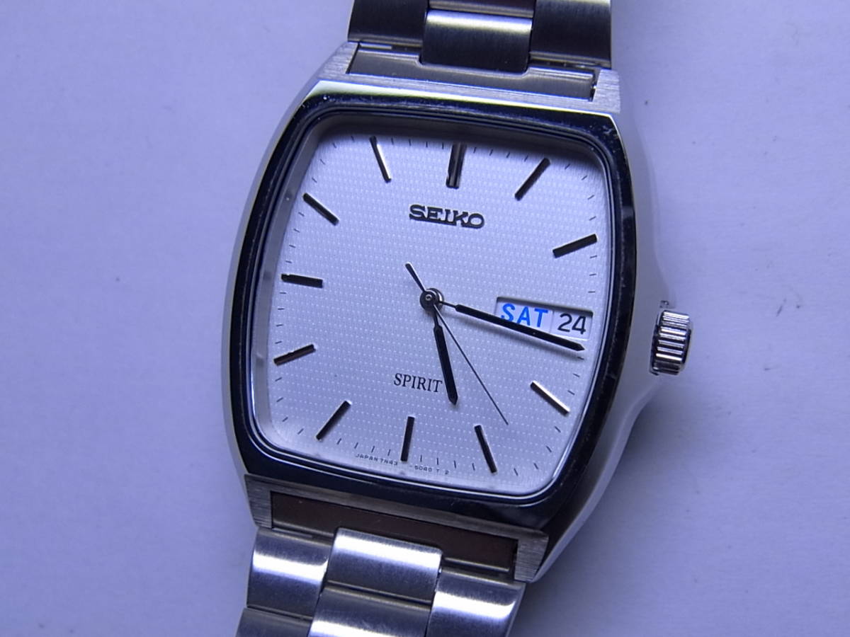 100円 美品 Seikoセイコー Spiritスピリット メンズ クォーツウォッチ 腕時計 の落札情報詳細 ヤフオク落札価格情報 オークフリー スマートフォン版