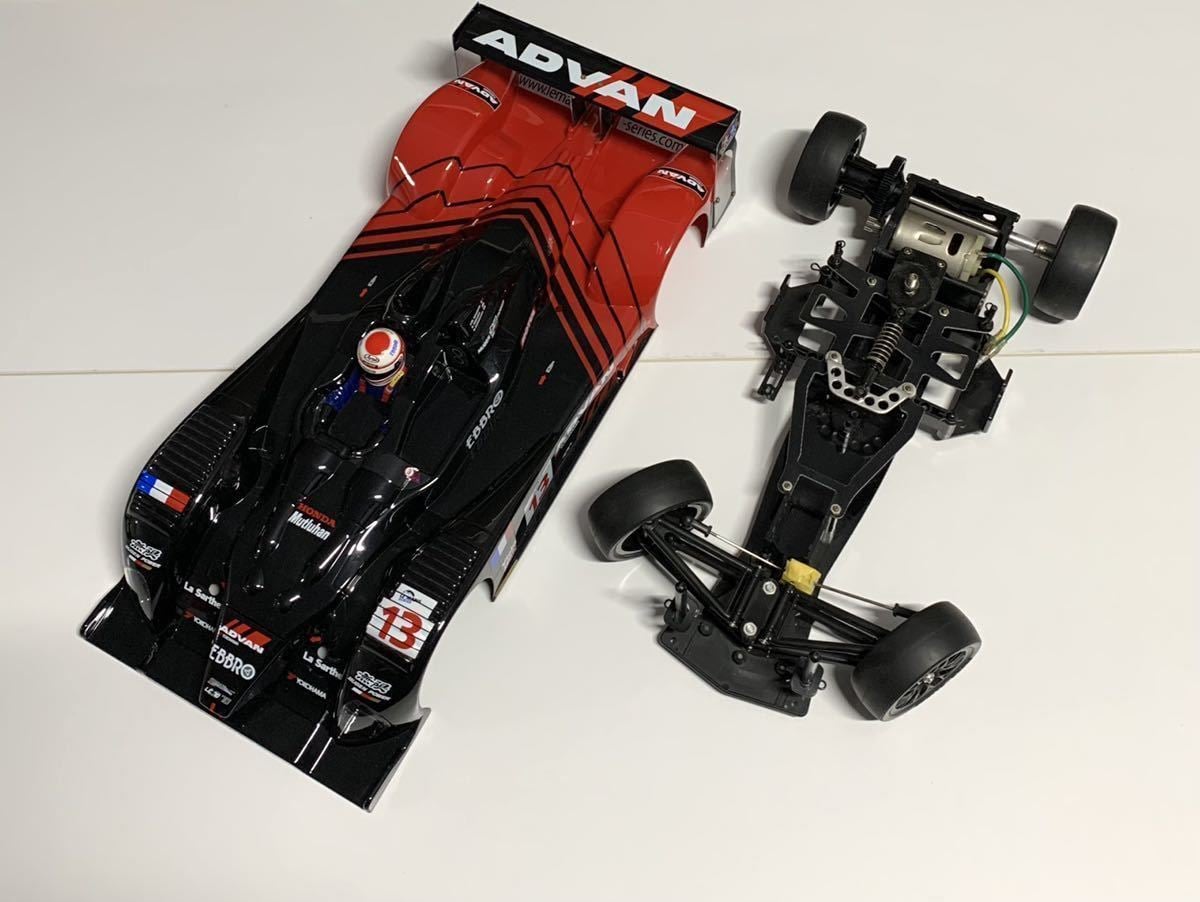 タミヤ 1/10RC ADVAN クラージュ LC70 無限 完成ボディ 、F103GT