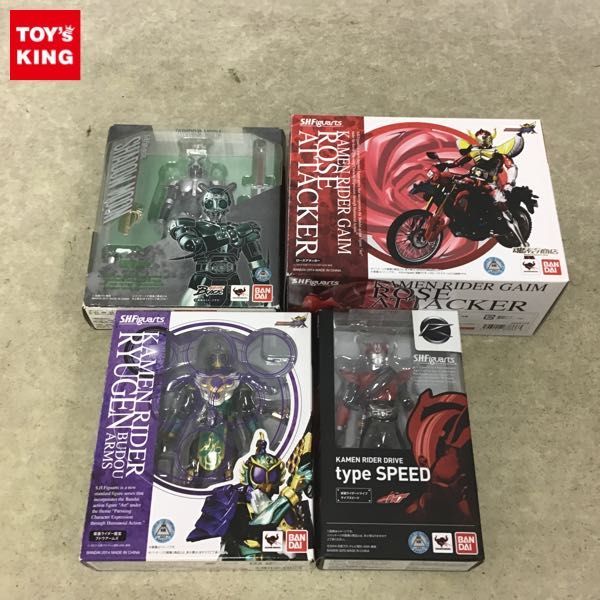 1円 S H Figuarts シャドームーン 仮面ライダー龍玄 ブドウアームズ 仮面ライダードライブ タイプスピード ローズアタッカー の落札情報詳細 ヤフオク落札価格情報 オークフリー スマートフォン版