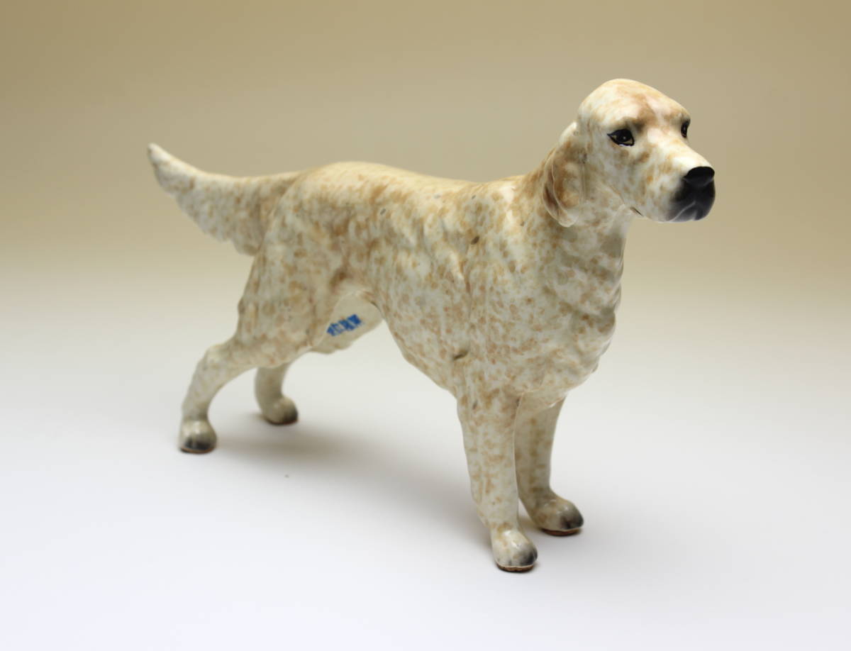 新品 陶器製 犬置物 イングリッシュセター レモンベルトン 新品 海外輸出用 日本製 ハンドペイント セッター犬 瀬戸物 オレンジ ティッキング の落札情報詳細 ヤフオク落札価格情報 オークフリー スマートフォン版
