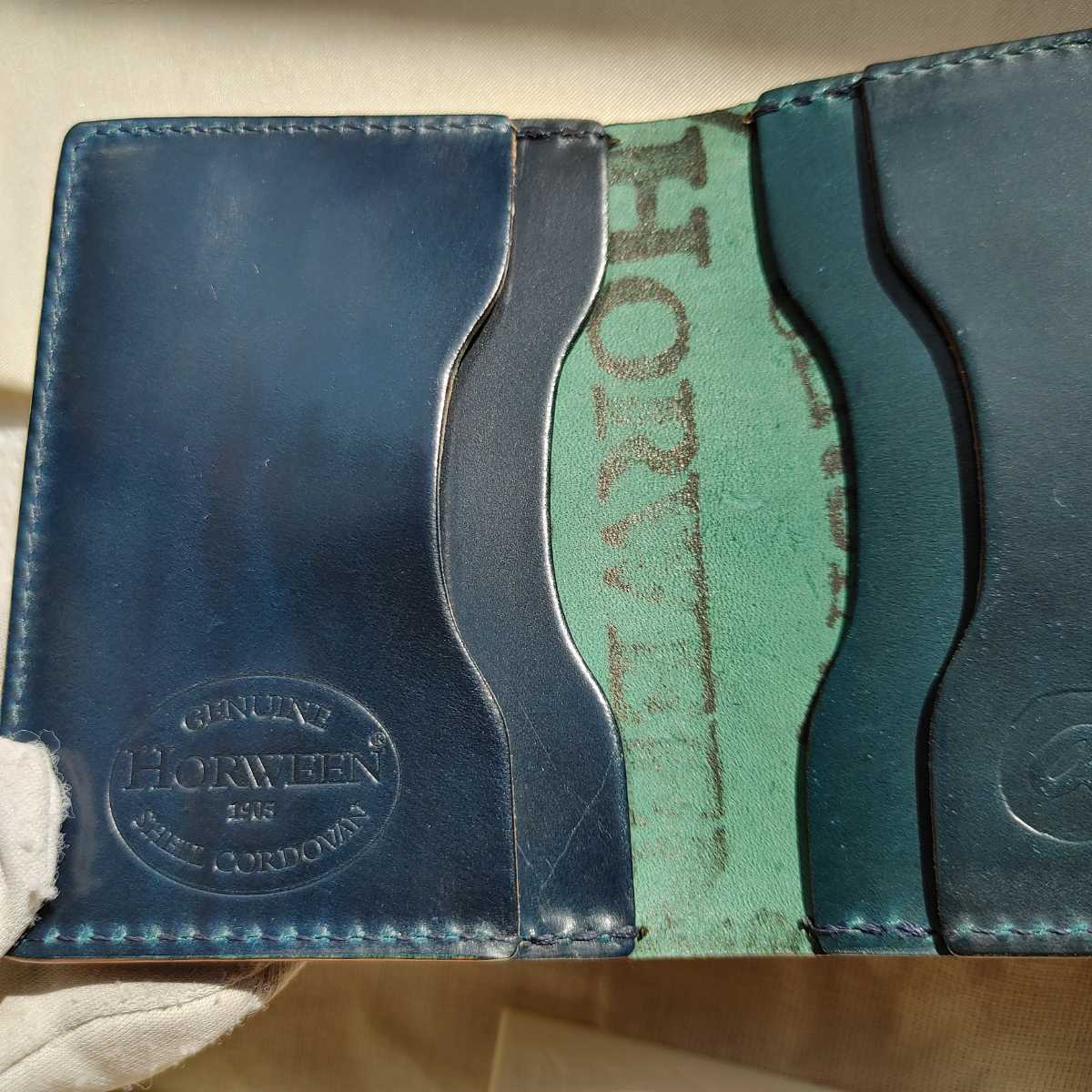 新品】新品!交渉可!シェルコーバン,インテンスブルー,財布,札入れ  