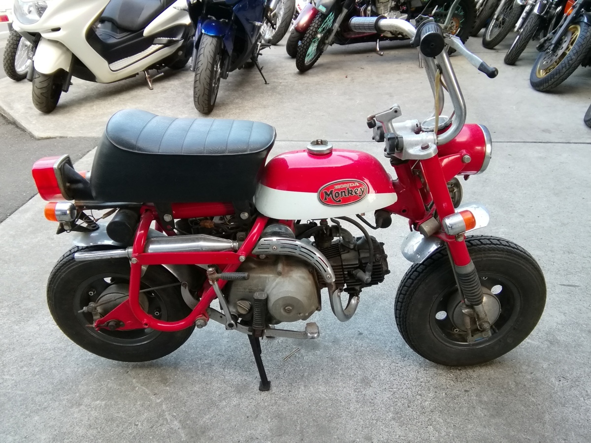 ホンダ モンキー Z50a Monkeyz50a 中古車 レッド オリジナル度高 現状販売 の落札情報詳細 ヤフオク落札価格情報 オークフリー スマートフォン版