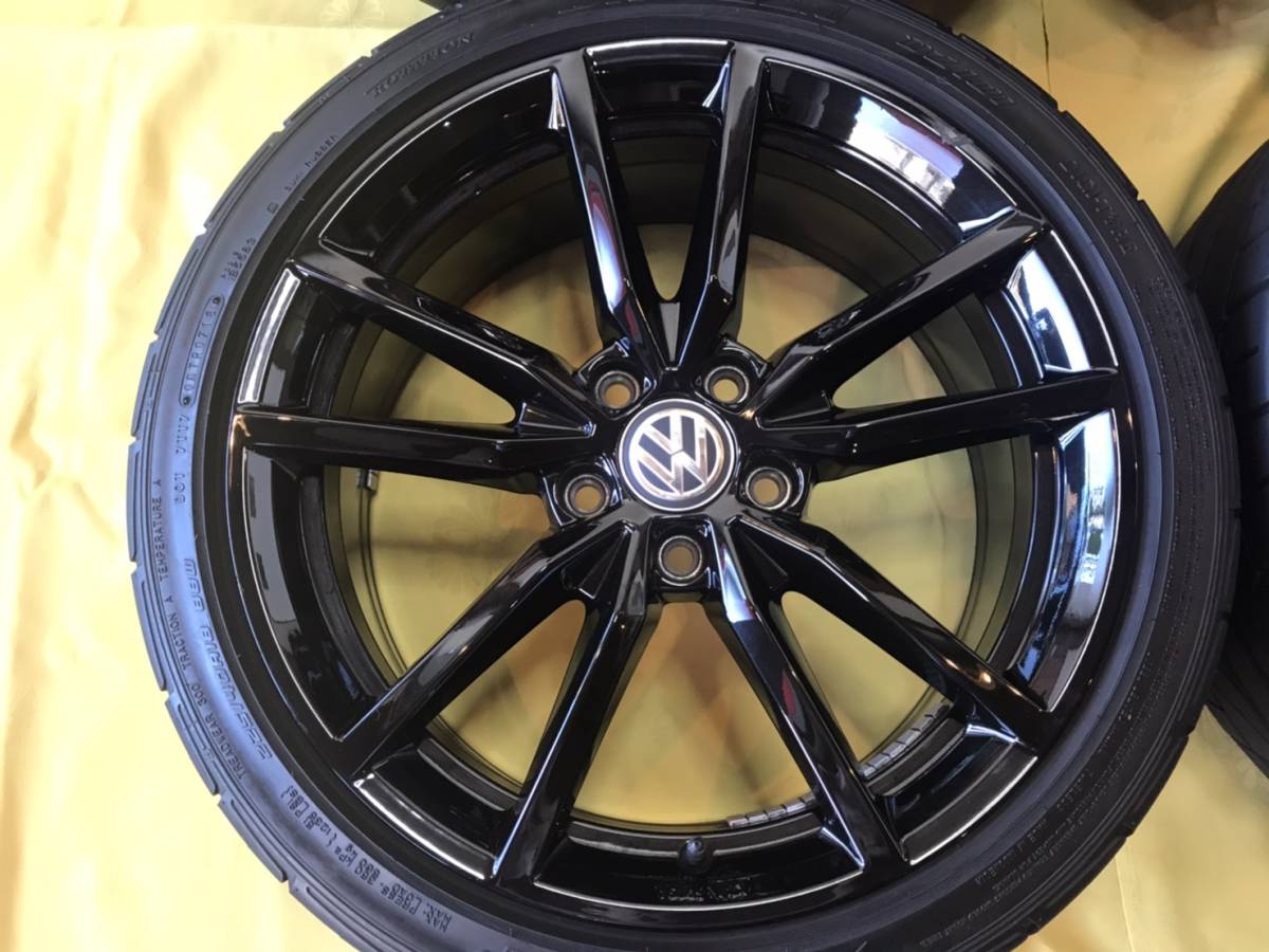 タ*☆様 VW純正ホイール　タイヤ付き　バリ山 VW純正ホイール PRETORIA ハイグロスブラック 7.5J-18 off+51 pcd112