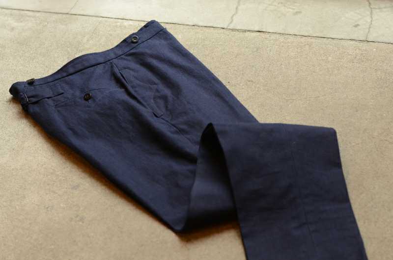 ANATOMICA TENNIS PANTS HON-AI COTTON 40 INDIGO アナトミカ テニス