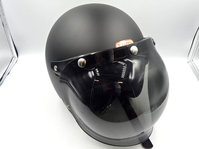 TT&CO マットブラック ジェットヘルメット ミラーシールド