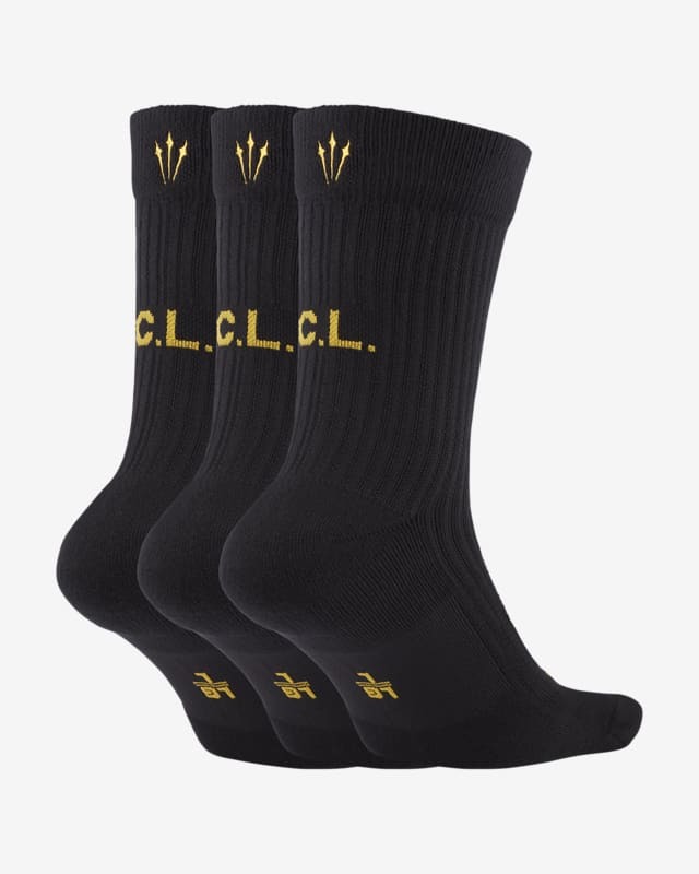 新品】【Mサイズ】 NIKE × DRAKE NOCTA Sock 3Pack Black&Gold 新品未