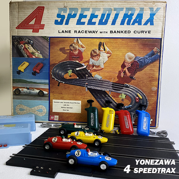当時物 箱付 昭和 レトロ ヨネザワ 4 SPEED TRAX スロットカー