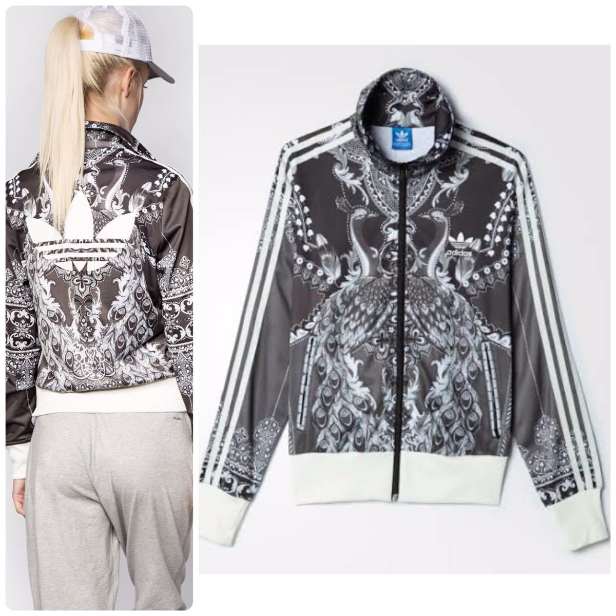 adidas×The Farm】総柄 孔雀柄 ファーム トラックジャケット