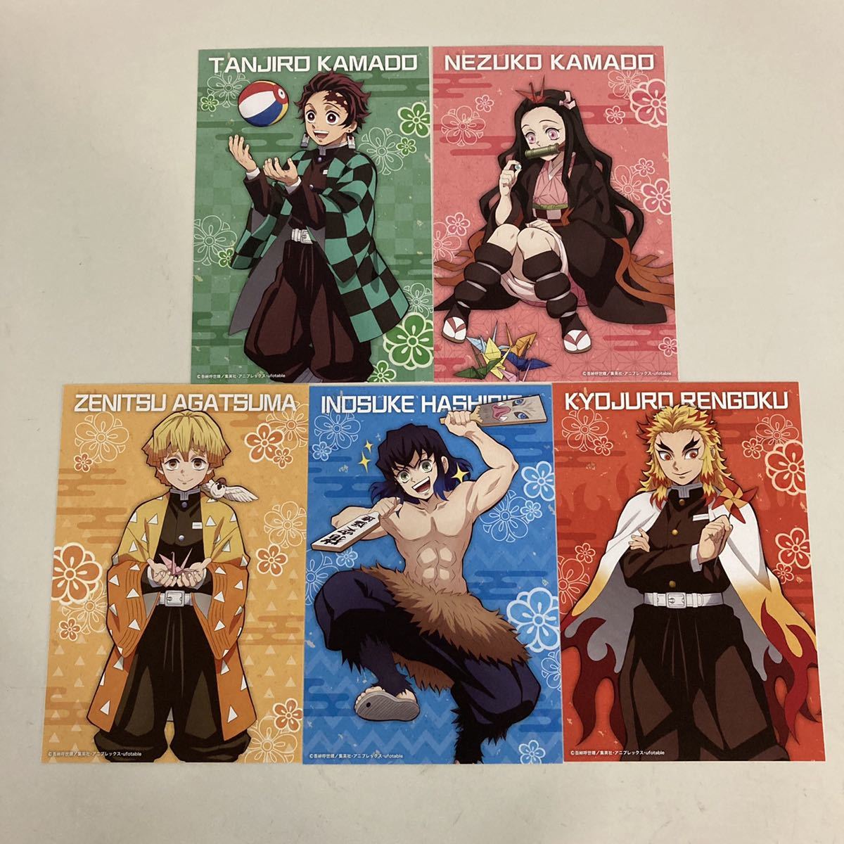 新品】ナムコ 半券交換ポストカード フルコンプ 竈門炭治郎 /竈門禰 