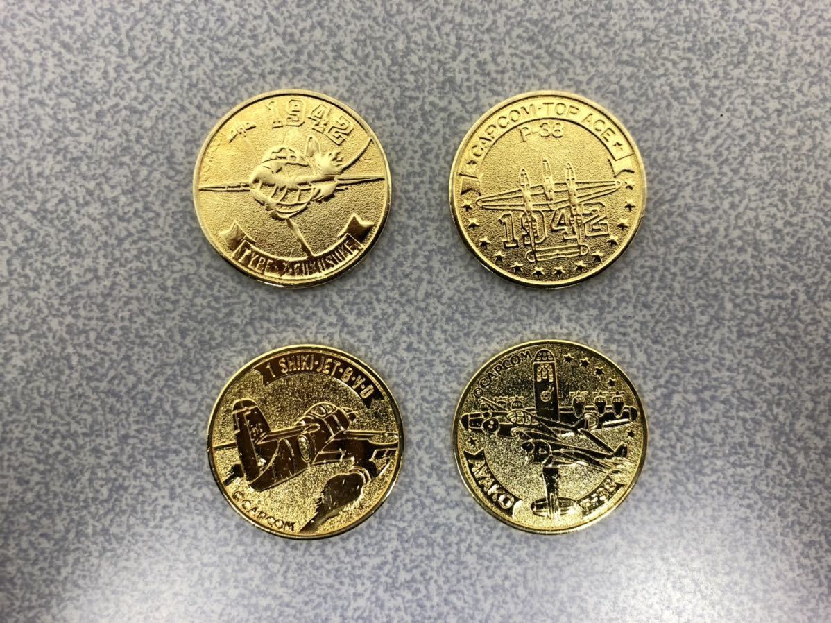 CAPCOM カプコン 1942 メダル コイン 金 ゴールド エレメカ 当時物 当たり 検索)ダブルフィーバー ガチャ ミリタリー 魔界村 戦場の狼  零戦の落札情報詳細 - Yahoo!オークション落札価格検索 オークフリー