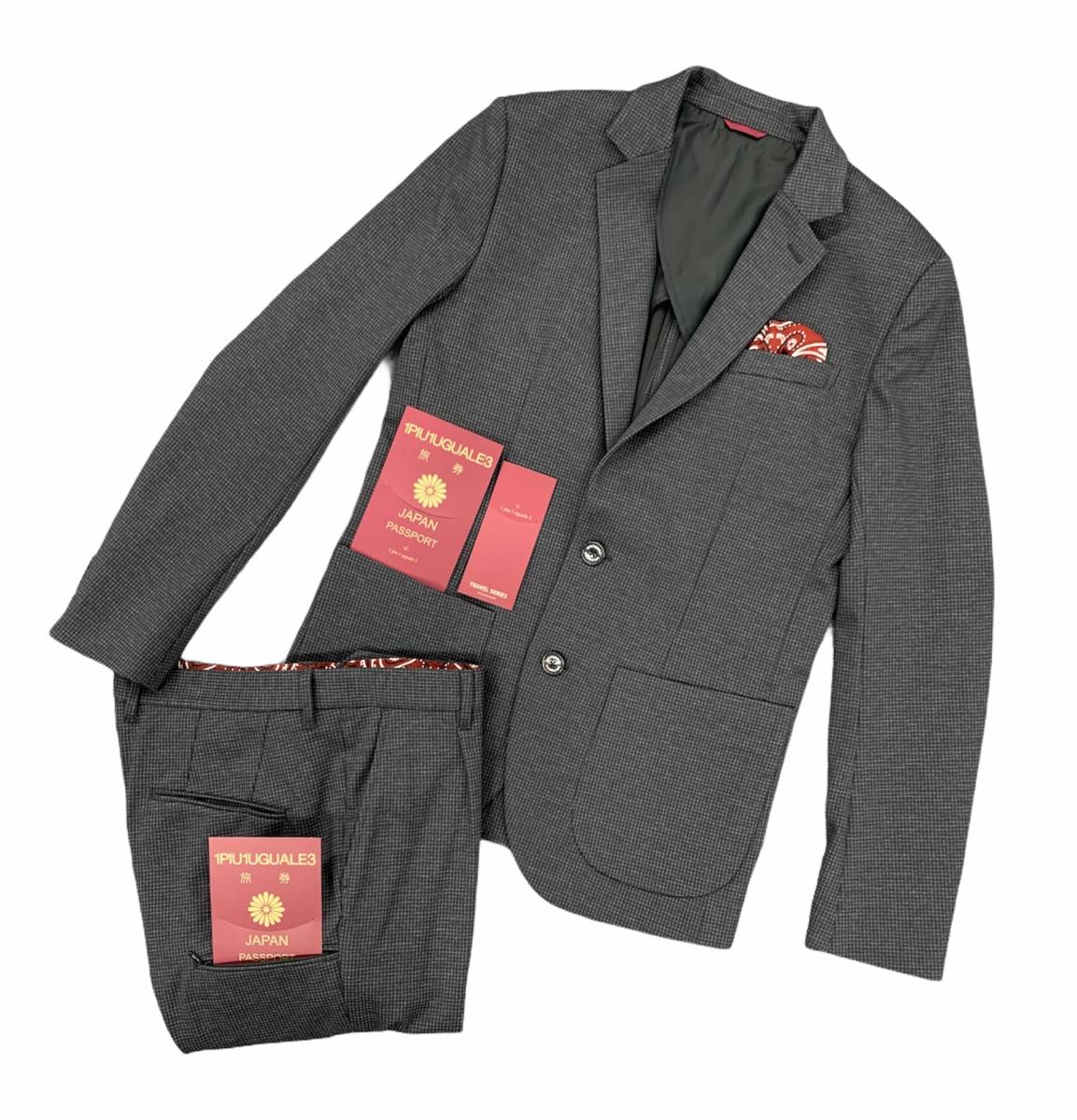 □ 1piu1uguale3 TRAVEL JACKET & PANTS セットアップ トラベル