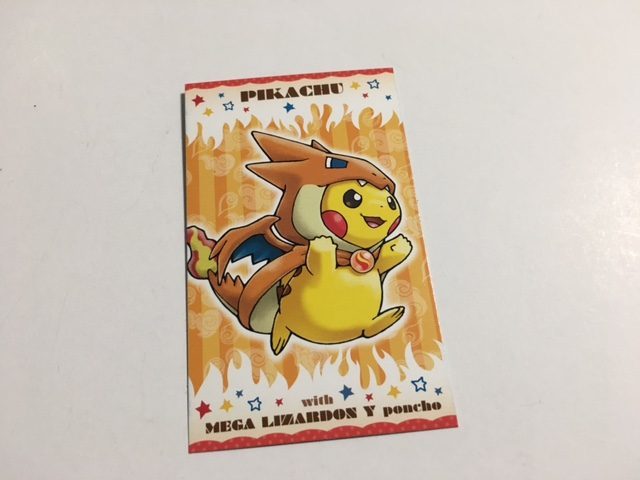 非売品 ポケモンセンター ポンチョピカチュウ 名刺カード メガキャンペーン 第2弾 メガリザードン ピカチュウ の落札情報詳細 ヤフオク落札価格情報 オークフリー スマートフォン版