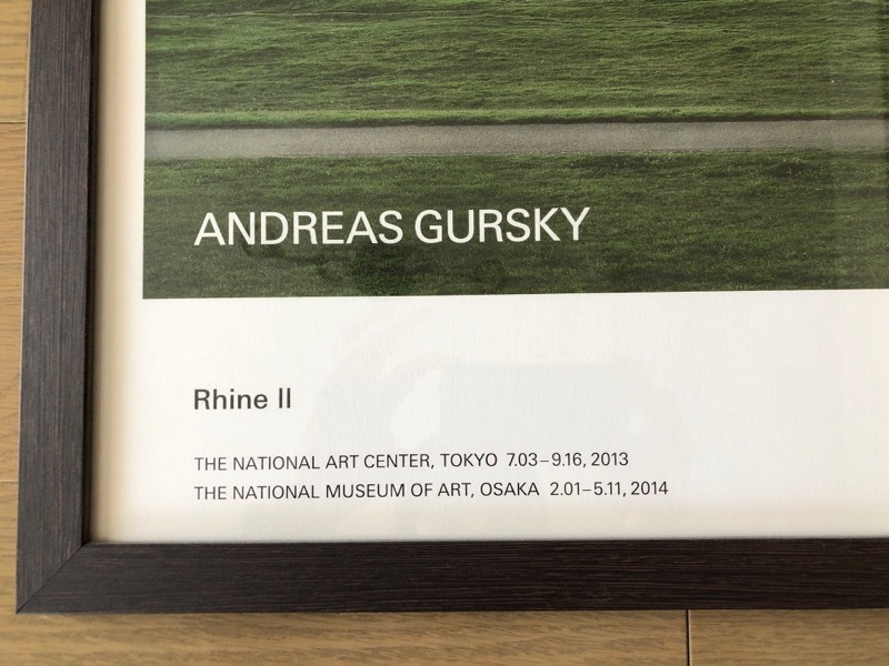 ANDREAS GURSKY サイン入り「ライン 川II」 アンドレアス・グルスキー / 展覧会限定ポスター / ライン川 Ⅱ