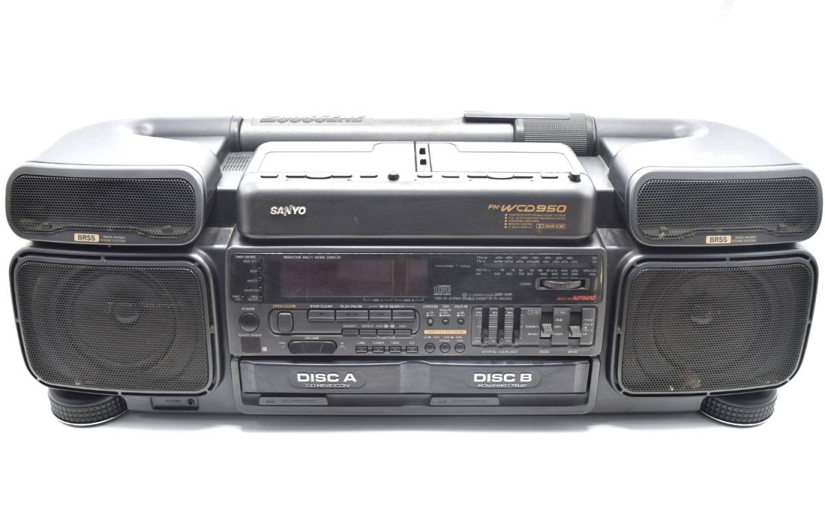 SANYO】サンヨー 注文 PH-WCD 950 ツインCDダブルカセットズシーン